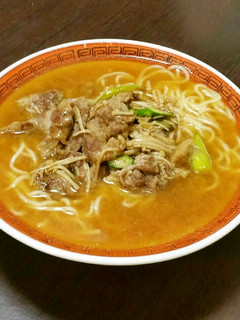 餃子の王将ラーメン「牛肉オイスター炒め」-レシピのメイン写真