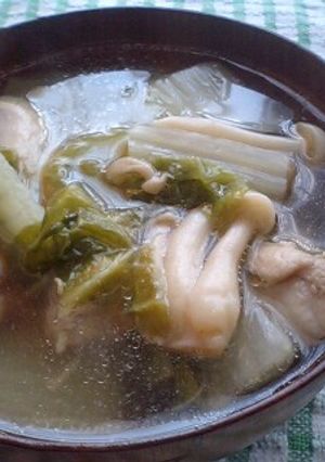 鶏と白菜とブナピーの鍋風-レシピのメイン写真