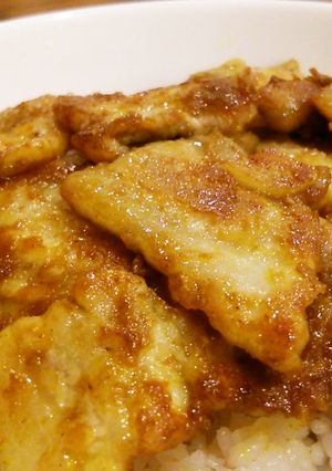 豚ばらソースカレー丼♪-レシピのメイン写真