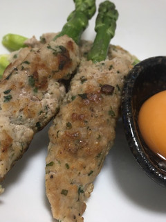 アスパラの青しそつくね焼き-レシピのメイン写真