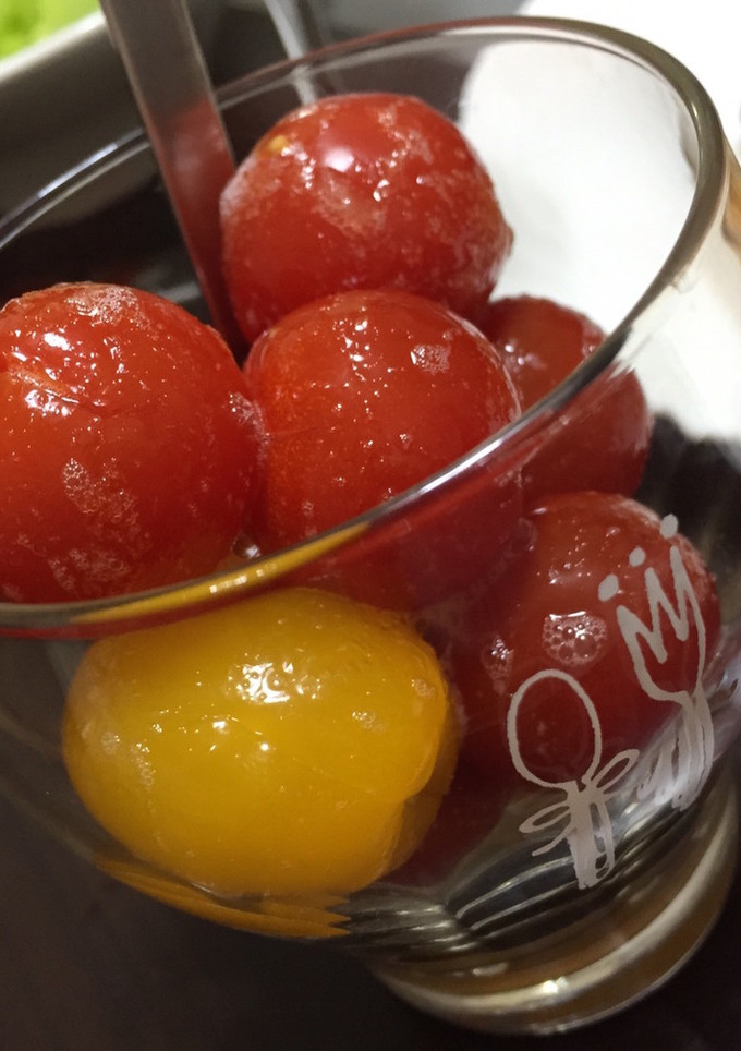 湯むきなし♡ミニトマトのはちみつ漬け♡-レシピのメイン写真