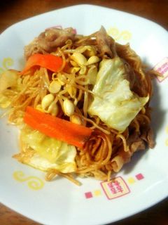 味噌ラーメンで焼きラーメン!-レシピのメイン写真
