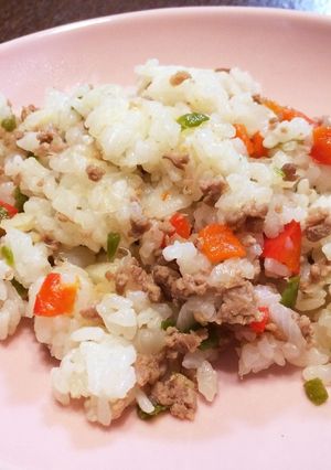 離乳食完了期☆ピーマンとパプリカの炒飯-レシピのメイン写真