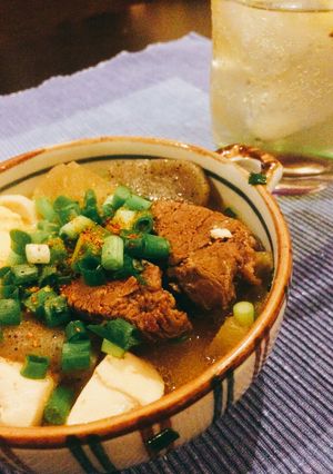 ルクルーゼで簡単♪牛すじ煮込み-レシピのメイン写真