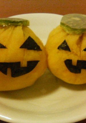 【レンジで簡単】ハロウィン♪カボチャ茶巾-レシピのメイン写真