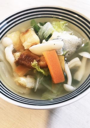 甘塩たらと☆焼き揚げの具沢山汁-レシピのメイン写真