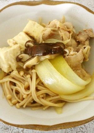 材料切って煮込むだけ！簡単肉豆腐-レシピのメイン写真
