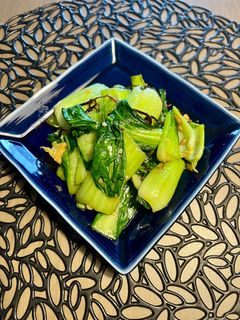 青梗菜と塩昆布のニンニク炒め-レシピのメイン写真
