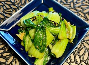 青梗菜と塩昆布のニンニク炒め-レシピのメイン写真