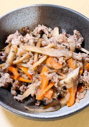 牛肉とごぼうのきんぴら-レシピのメイン写真