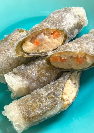 楽して出来合いの生鶏だんごの磯部巻揚げ-レシピのメイン写真