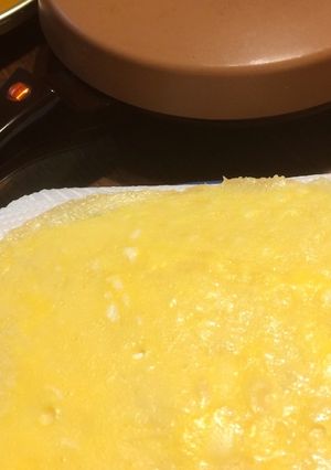 クレープメーカーで特別な日の薄焼き卵-レシピのメイン写真