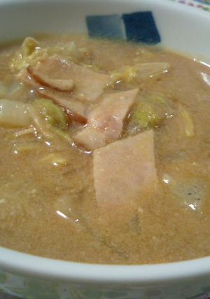 ハムと白菜の豆乳煮-レシピのメイン写真