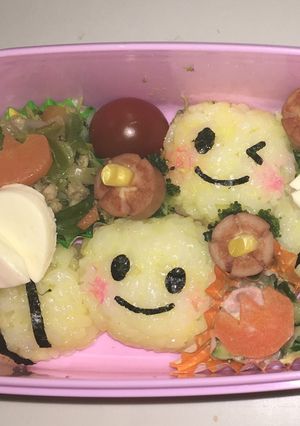 ミツバチ弁当-レシピのメイン写真