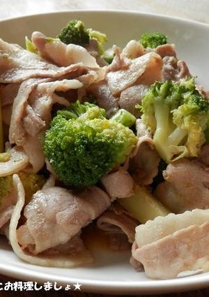 簡単★カレー正油の豚肉ブロッコリー炒め-レシピのメイン写真