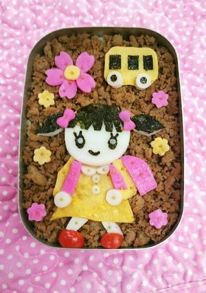 超簡単！キャラ弁当☆もうすぐ卒園式♪-レシピのメイン写真