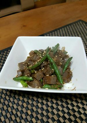 コロコロコンニャクとインゲン炒め-レシピのメイン写真
