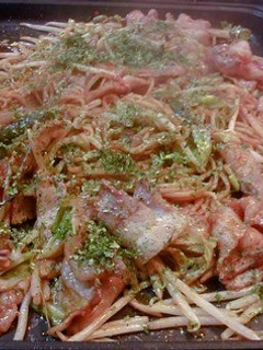 ホットプレートで焼きラーメン-レシピのメイン写真