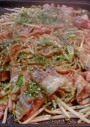 ホットプレートで焼きラーメン-レシピのメイン写真