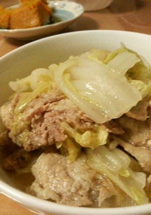 調味料無で簡単！白菜と豚の重ね蒸し-レシピのメイン写真