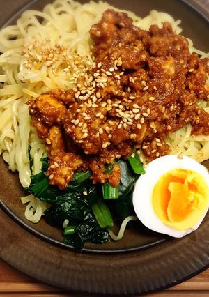 味噌ラーメンで簡単！汁なし担々麺！-レシピのメイン写真