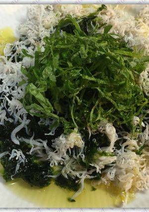 生海苔と釜揚げしらすのカルパッチョ-レシピのメイン写真