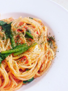 タラと長ネギのトマトパスタ♪-レシピのメイン写真