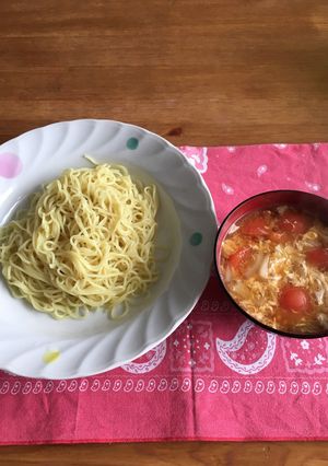 トマトと卵の味噌ラーメン♪-レシピのメイン写真