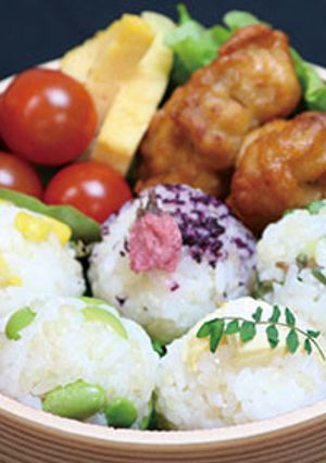 季節の手毬おにぎり弁当-レシピのメイン写真