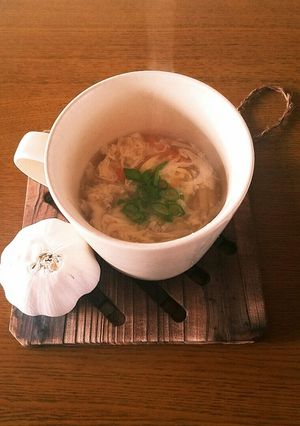 10分♪風邪引きさんのにんにく生姜スープ-レシピのメイン写真