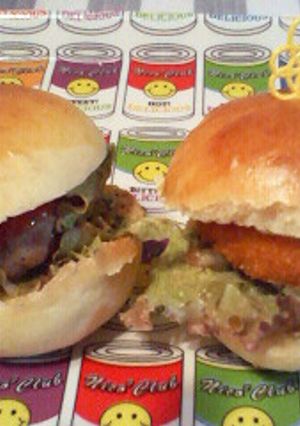 冷凍食品でﾐﾆﾊﾞｰｶﾞｰ-レシピのメイン写真