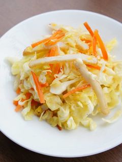 春キャベツ・コーンチーズ天の和え物-レシピのメイン写真