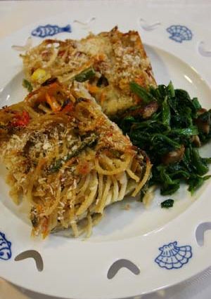 ハンバーグが残ったらオーブン焼きパスタ♪-レシピのメイン写真