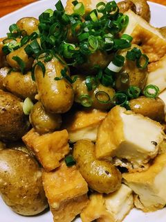 厚揚げとじゃがいも味噌煮♪-レシピのメイン写真