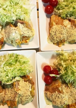 豚ヒレ肉の粒マスタードソースピカタ-レシピのメイン写真