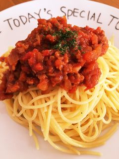★トマト缶で簡単ミートソース★-レシピのメイン写真