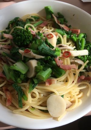 春野菜&ベーコンの柚子胡椒パスタ-レシピのメイン写真