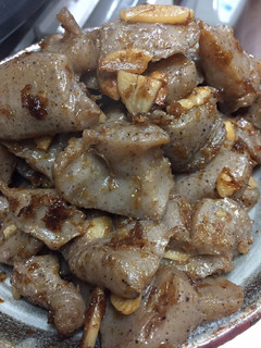 ストレス解消こんにゃくにんにく炒め-レシピのメイン写真