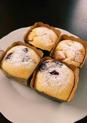 ブルーベリーとホワイトチョコのマフィン-レシピのメイン写真