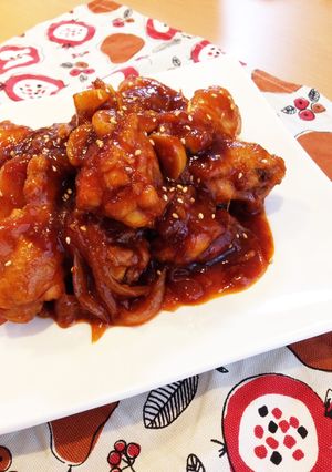 ご飯がススム♡鶏手羽元のケチャップ煮-レシピのメイン写真