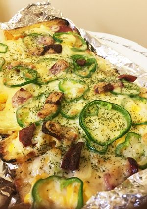 大絶賛！トロ～リ卵の、うまい棒ピザ♡-レシピのメイン写真