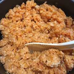 รูปของ 炊飯器でチキンライス♪オムライスに♪