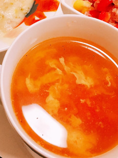 簡単!トマトと卵のシンプルスープ-レシピのメイン写真