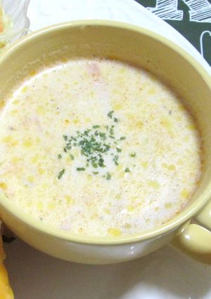 有り合せ野菜で優しい味わいのミルクスープ-レシピのメイン写真