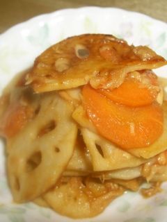 シーチキンとレンコンの炒め物-レシピのメイン写真