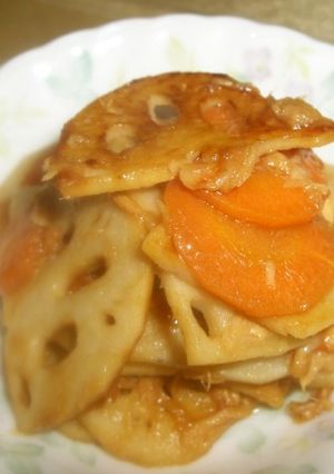 シーチキンとレンコンの炒め物-レシピのメイン写真