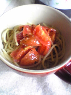 簡単冷たいトマトパスタ-レシピのメイン写真