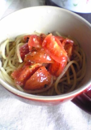 簡単冷たいトマトパスタ-レシピのメイン写真