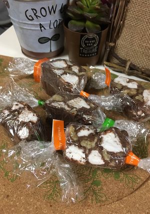 ロッキーロード風チョコサラミ-レシピのメイン写真
