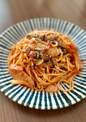 ✨ナスとソーセージのトマトパスタ-レシピのメイン写真